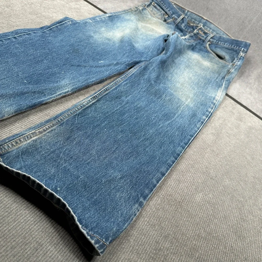 Levis 501 Original Fit Jeans Mens 38x30 Medium Wash Straight Leg Denim Blue